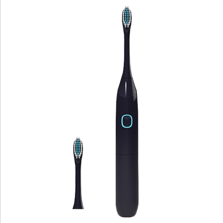 Automatic Electric Toothbrush 10 Brush Head Sonic wave Rechargeable Ultrasonic Teeth Brush Adult Replacement Heads Set 15 Modes: 109 Black