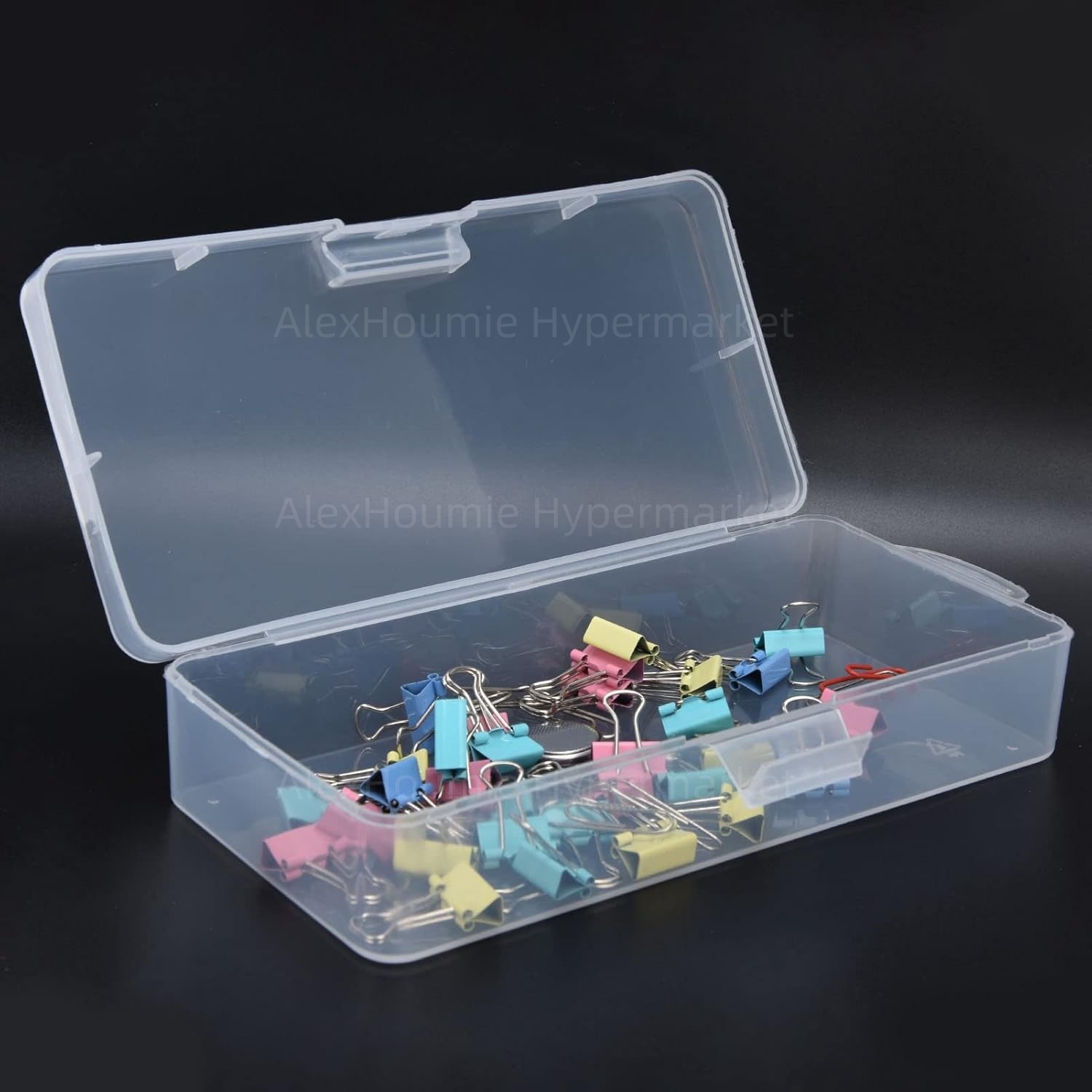 Transparente Aufbewahrungsbox, transparente Aufbewahrungsbehälter, kleine Aufbewahrungsbehälter, Kunststoffbehälter mit aufklappbarem Deckel zum Basteln, Perlen, Schmuck