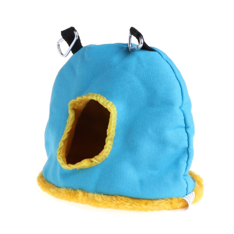 nido de loros de felpa cálido, hamaca de Mascota, pájaro colgante, columpio, cueva de cama, 3 tamaños