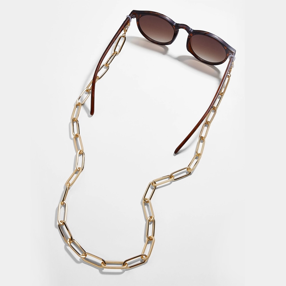 Gold Metal Zonnebril Lange Link Chain Voor Vrouwen Eyewears Lezen Ketting Cord Holder Neck Strap Lanyard Brillen Ketting