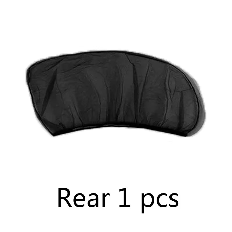 Car Sunshade Anti-mosquito Insulation UV Protective Glass Sunscreen Mesh Reflective Sunshade Protective Window Film For SedanSUV: Ivory