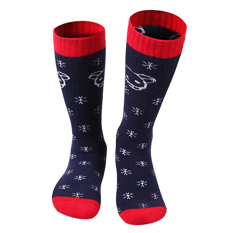 Calcetines deportivos de nieve para niños, calcetines de invierno, calcetín abrigado hasta la rodilla de secado rápido, calcetines térmicos gruesos para niños y niñas, calcetines de Snowboard
