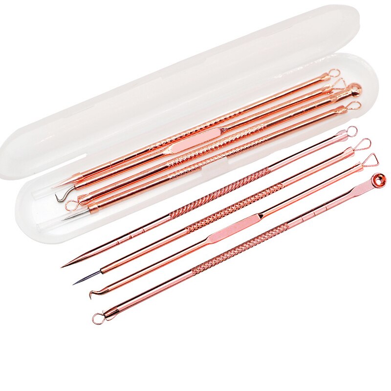 Roestvrij staal acne neus mee-eter verwijderaar witte kop zwarte kop gereedschap puistjes comedonen verwijderaar huidverzorging acne verwijdering naald: A