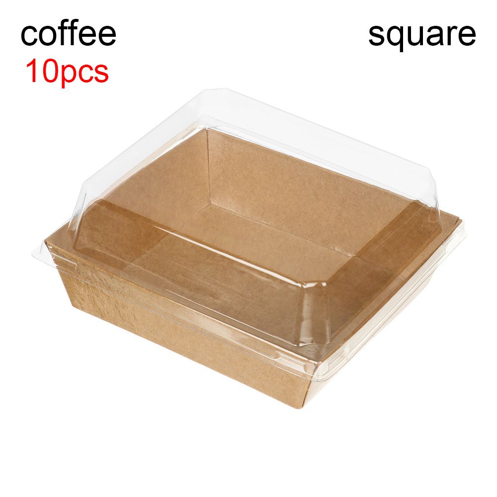 Rechthoek Cake Paper Box Packaging Cake Box Dessert Boxes Kraftpapier Doos Bakken Levert Geschenkdozen Wikkelen Dozen: 1