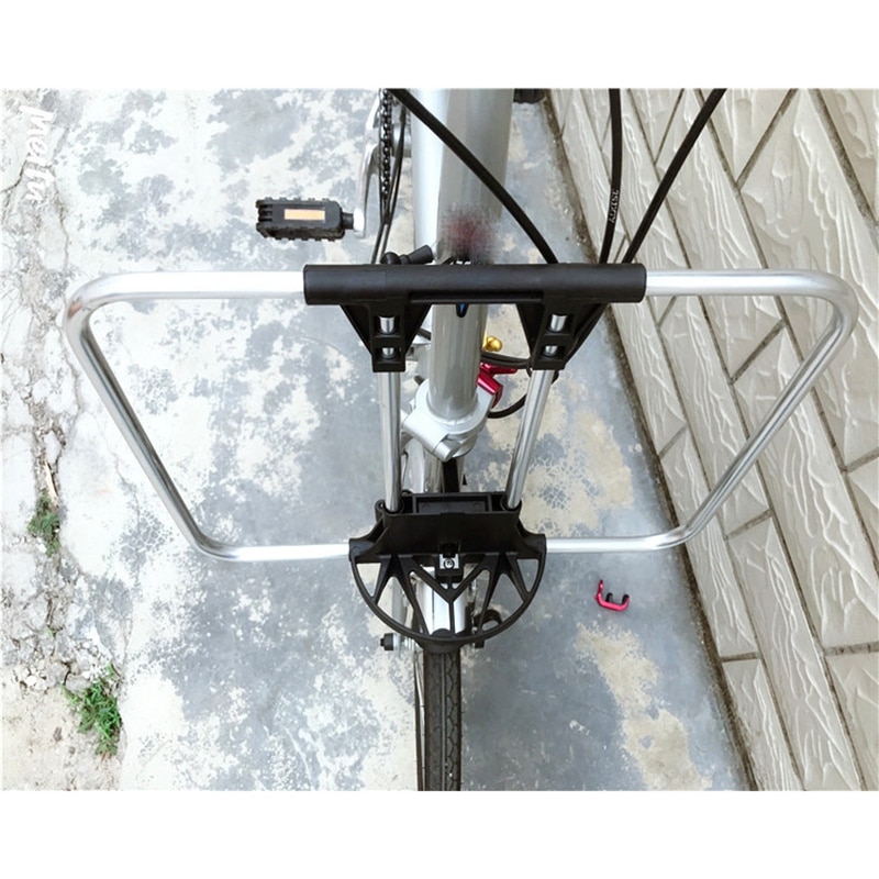 Vikbar cykel framställningsväska montera cykel fram lasthållare för s-bag brompton