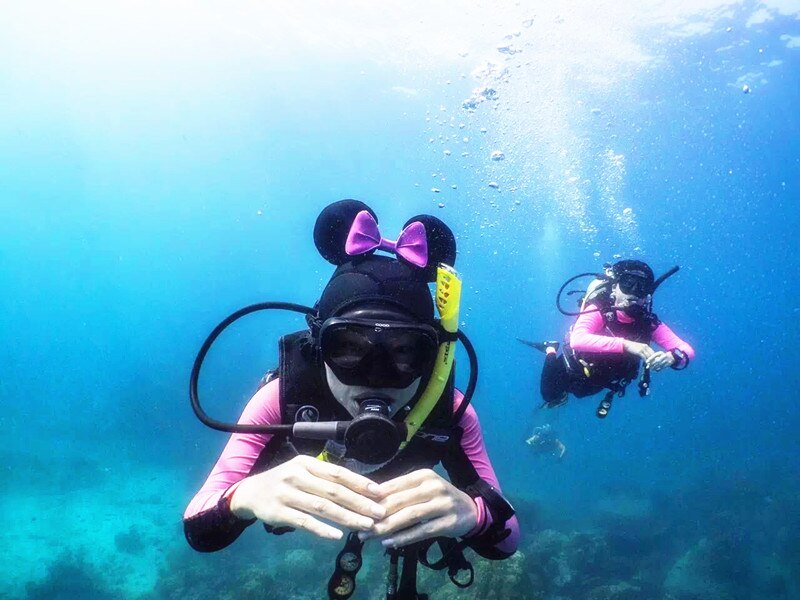 4mm Warme Tauchen Cartoon Hut schöne minnie Tauchen Haube Taucher Cap Helm frauen Custome tauchen cap tauchen hut