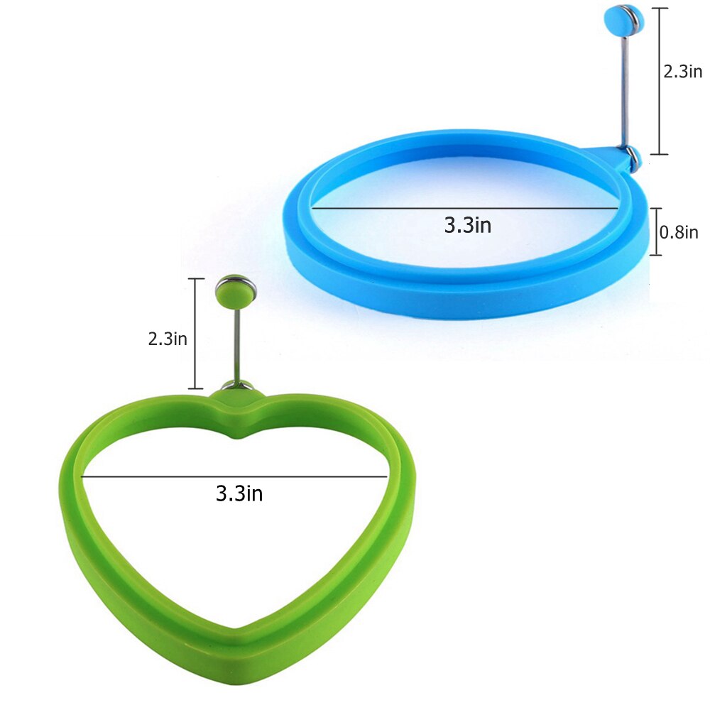 1 stuk siliconen eierring antiaanbak perfect gebakken eiervormen of pannenkoekringen siliconen ronde pannenkoek voor ontbijt