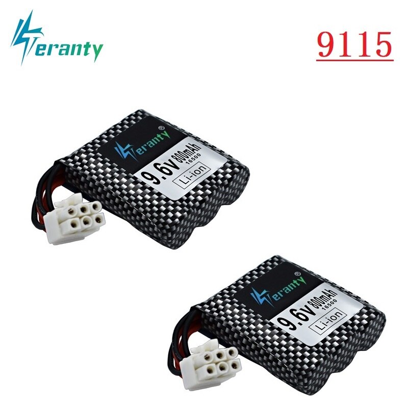 9.6v Li-ion Battery for 9115 9116 S911 S912 RC Car Truck Spare Upgrade 9.6V 800mah 9115 9116 Rechargeable battery for toys Car: Yellow