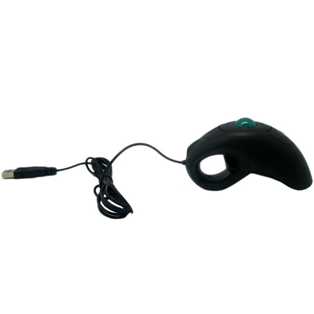 Optical USB Trackball Mouse Finger Using Win7 OS Mice Cable Grip / Desktop Dual-purpose Track Mouse For Laptop PC Home Computer