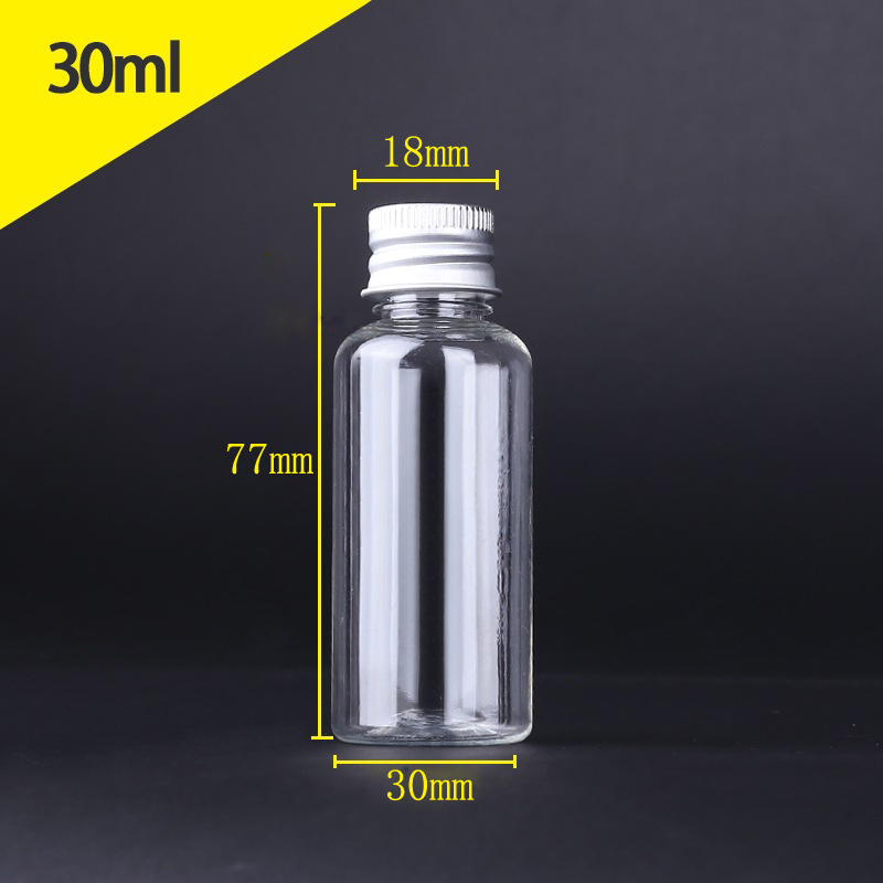 Mini botella de plástico de 5ml-250ML con tapas de rosca de aluminio, viales de muestra portátiles, envases cosméticos de viaje para cremas de loción, 10 Uds.: Caqui oscuro / 5 ml