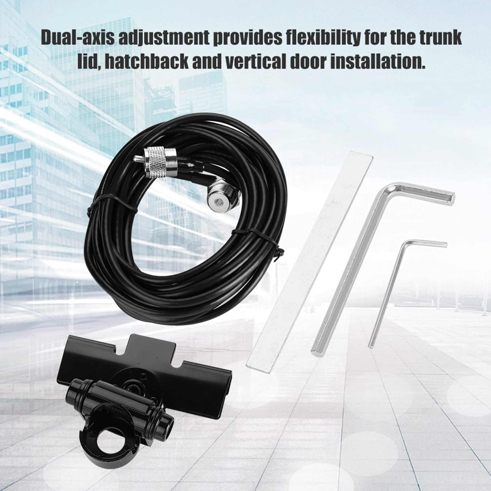 Auto-Antennenhalterung für mobiles Radio, Auto-Clip-Halterung, Kofferraumdeckel, Schrägheck, Türhalterung