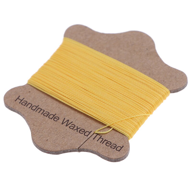 20 m/rollo hecho a mano encerados lisos coser cera línea Hilo costura a mano para DIY hilo para coser cuero herramienta de costura artesanal: YL