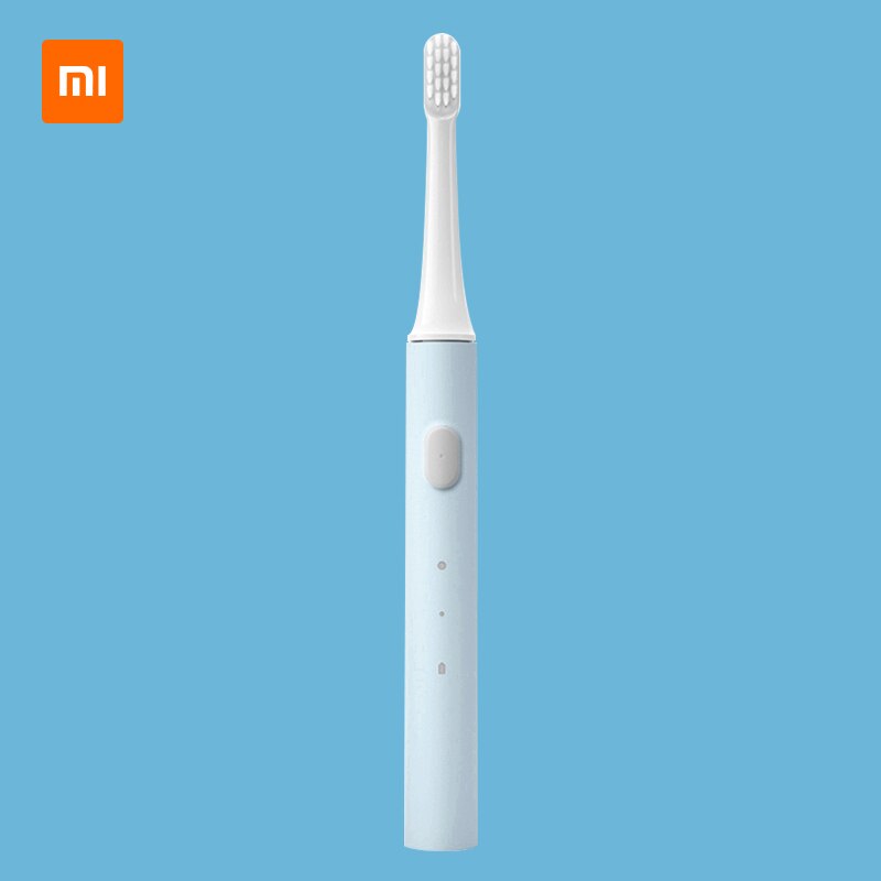 Upgrade XIAOMI MIJIA Sonic Electric Toothbrush T100 USB Rechargeable Waterproof Electric Toothbrush for Adult: Light Blue