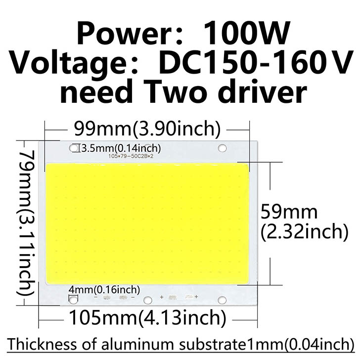 LED Kolben Lampe Perle 10W 20W 30W 50W 100W 150W 200W Flut Tafel Licht LED Birne Strahler draussen Chip Diode Quadratische Lampe Kalt Weiß: Elfenbein
