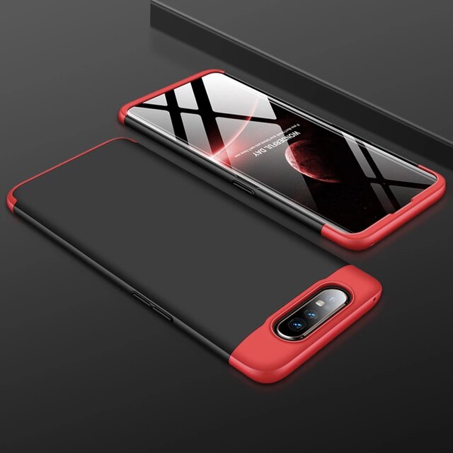 Original For Samsung Galaxy A80 Case slide Cover Luxury Full Protective Shockproof Phone Shell sFor Samsung A80 SM-A805F Coque: Red Black