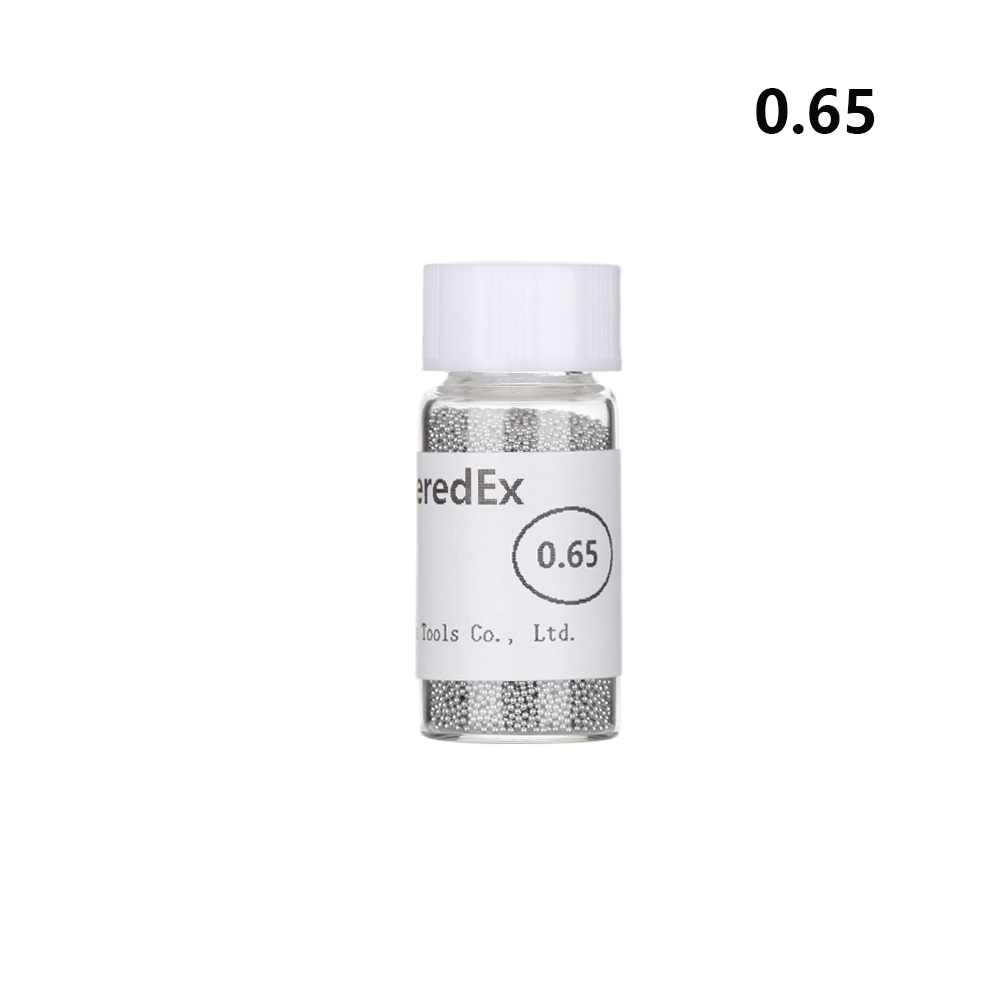 1Bottle BGA Reballing Balls(0.2 0.25 0.3 0.35 0.4 0.45 0.5 0.55 0.6 0.65 0.76 )BGA Solder Ball leaded For BGA Rework Repair Tool: 0.65mm