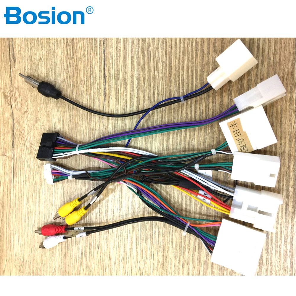 Adaptateur de faisceau de câblage de fil de Radio d'oin de voiture de 16 broches pour le câble de faisceau de fil de récepteur de Radio stéréo de Toyota
