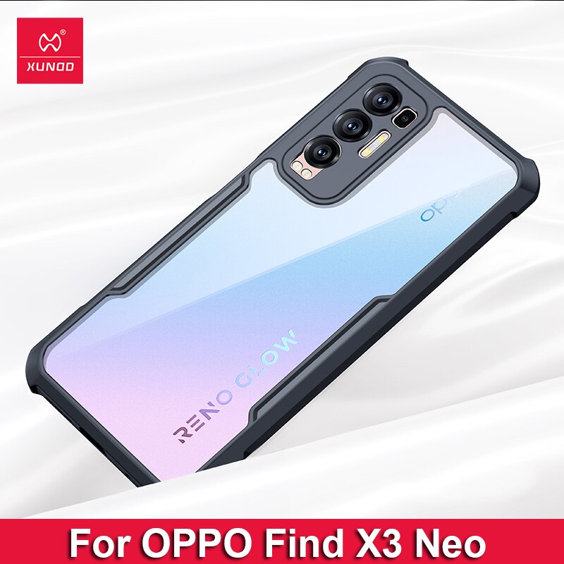 Für finden X5 Profi fallen, xundd Stoßfest fallen Für OPPO Finden X5 Lite fallen transparent Stoßstange Telefon Abdeckung Fingerabdruck Kostenloser Abdeckung