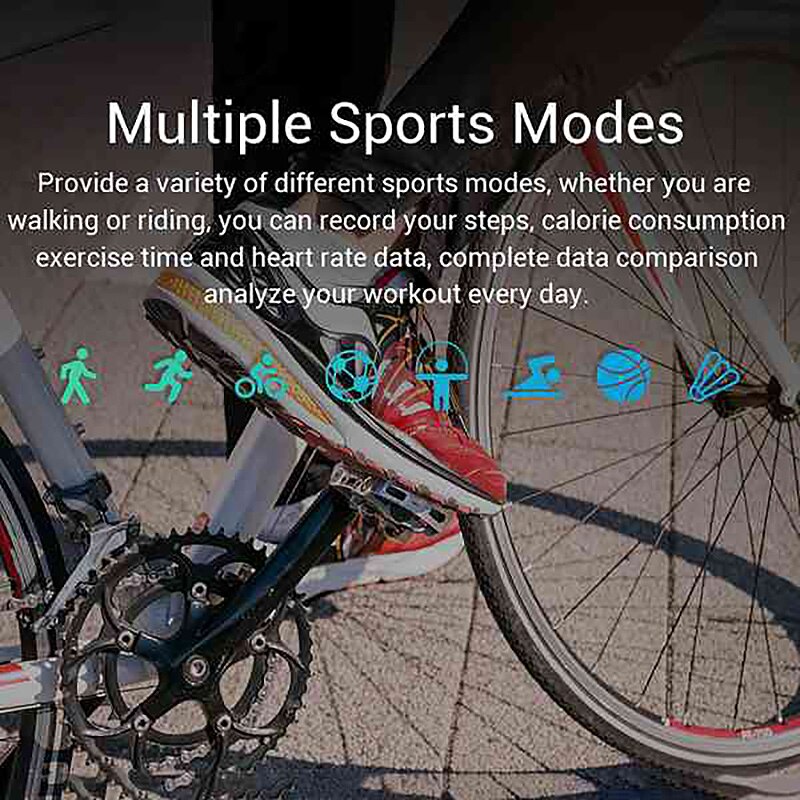 W8 Smart Horloge IP67 Waterdichte Smartwatch Hartslag Bloeddruk Fitness Tracker Smart Armband Polsband