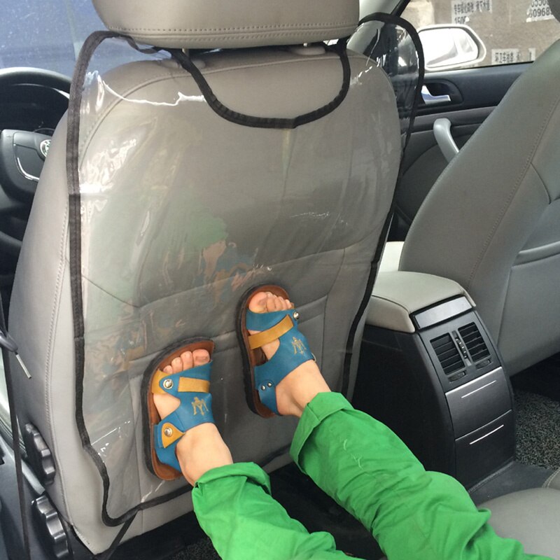 Bil bagsæde beskyttelsesdæksel til børn kick mat mudder ren bil vandtæt sæde anti kick barn covers til spædbørn