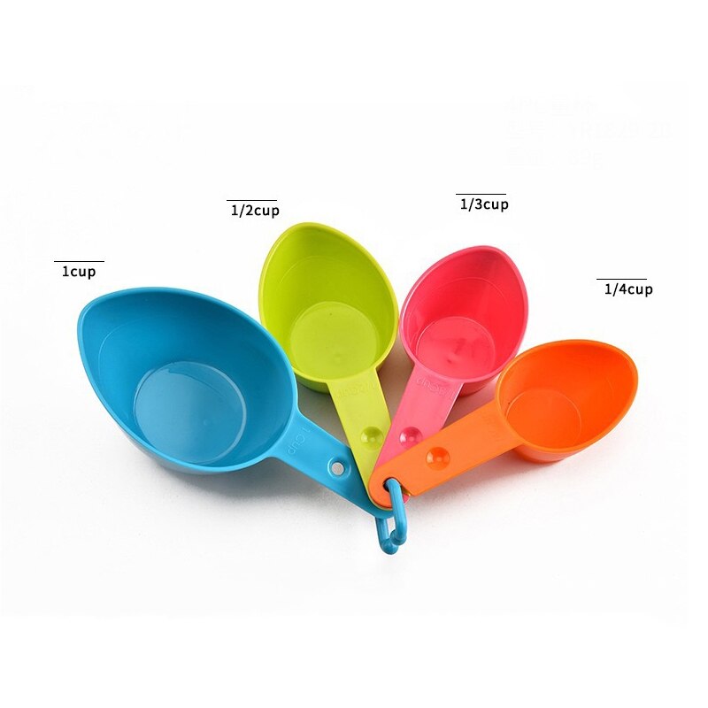 4PCS Measuring Spoons Set Kitchen Measuring Cups Dry and Liquid Ingredients Measuring Tools Baking Utensil Set