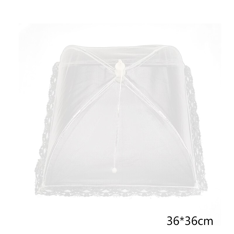 1pc vaskbart matdeksel sammenleggbart matparaply piknik grillfest anti forkjølelse myggnetttelt støvtette tallerkentrekk: 36 x 36