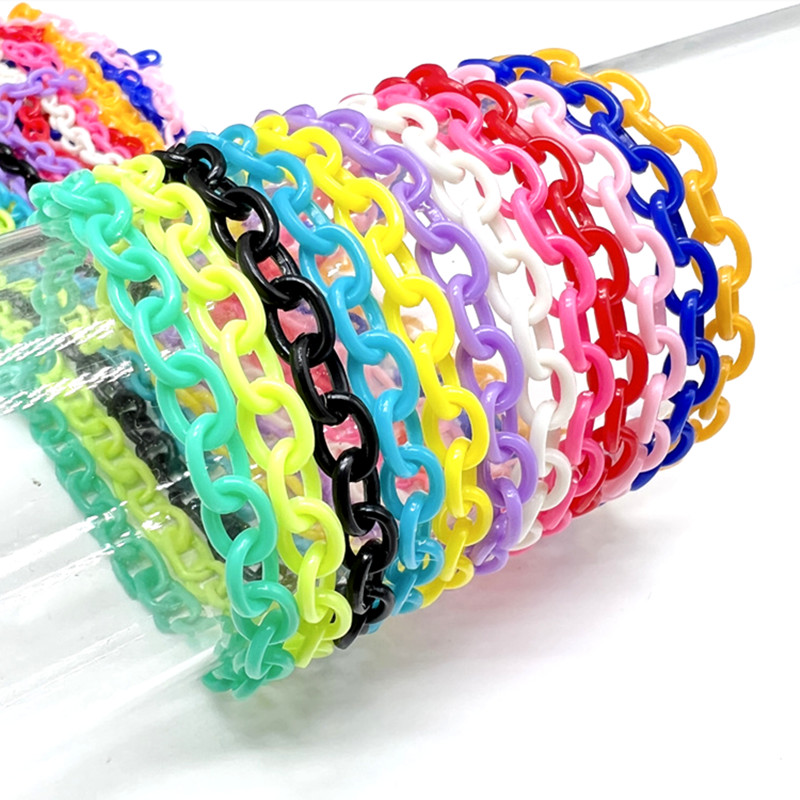 Multicolor Acrylic Chain For Jewelry Making Findin... – Grandado