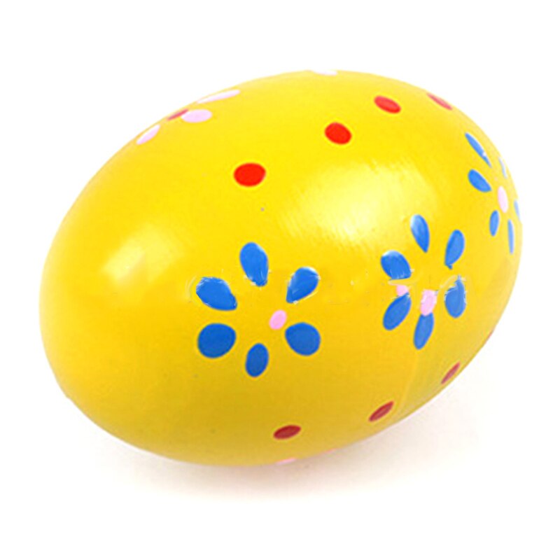 Bmdt-set  of 6 träslagverk musikaliska ägg maracas äggshakers för barn