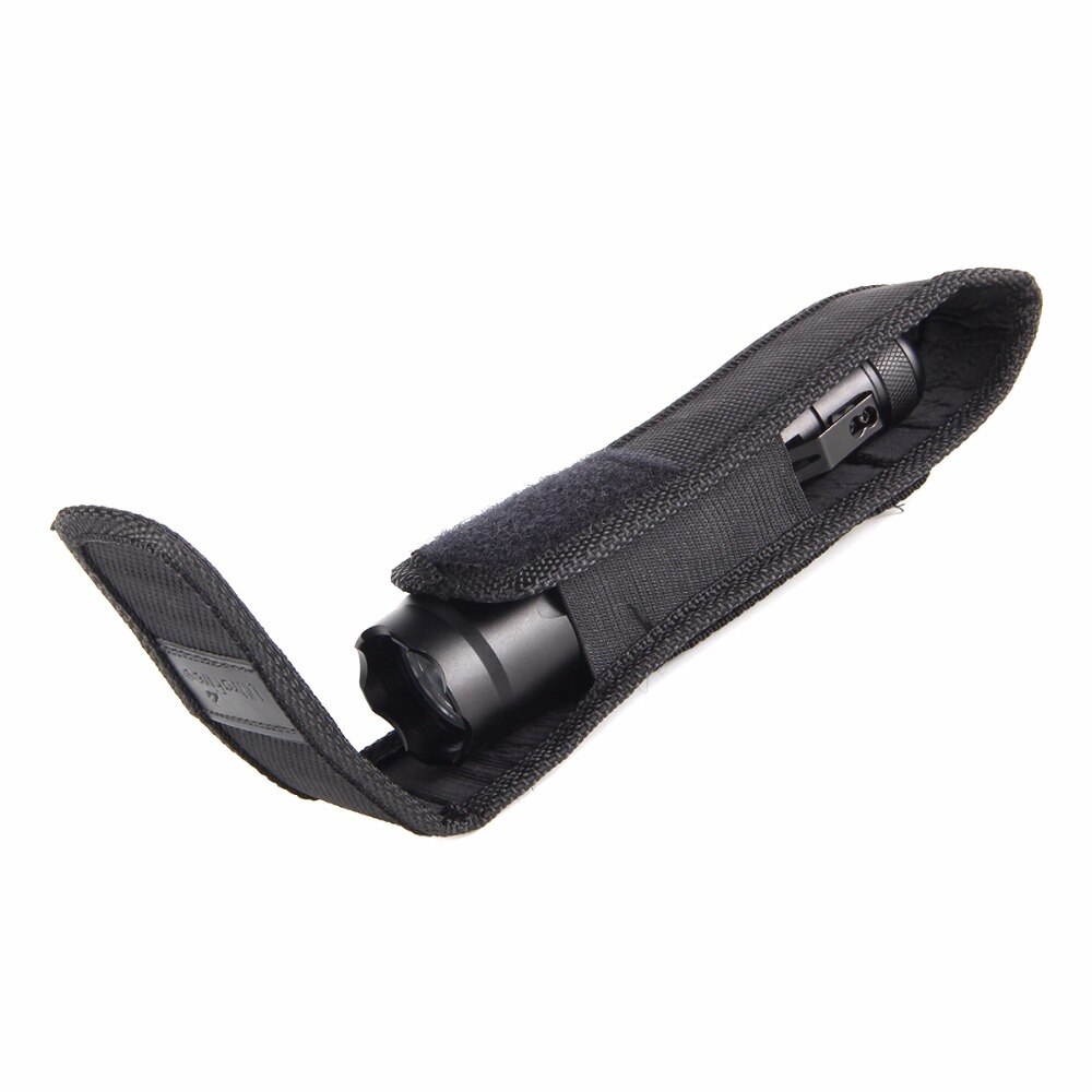 UltraFire Flashlight Protective Nylon Carrying Holster Flashlight Case Torch Carrying Bag Suit to Most LED Flashlight -black