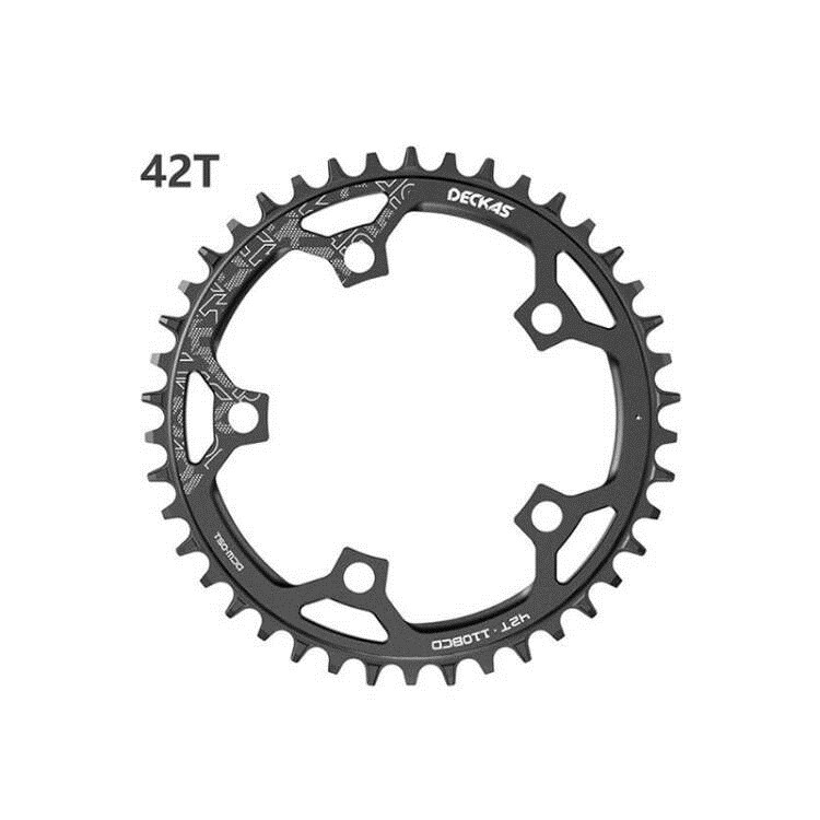 DECKAS 110BCD 5 Bolt Road Bike Narrow Wide Tooth Chainring 52T- 36T Bicycle Chainwheel forShimano forSRAM Crank Bicycle Parts: Burgundy