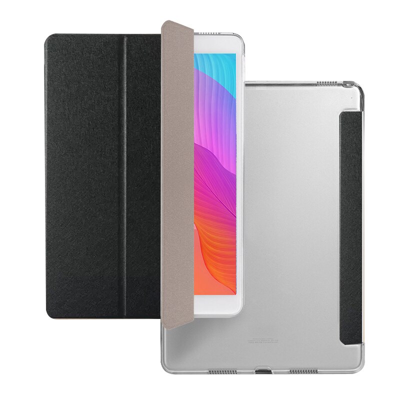Inteligentne etui do Huawei MatePad T10S 10.1/T10 skórzane etui do tabletu Huawei MediaPad T5 10 10.1 &quot;AGS2-W09/L09/L03/W19: Black / MatePad T10