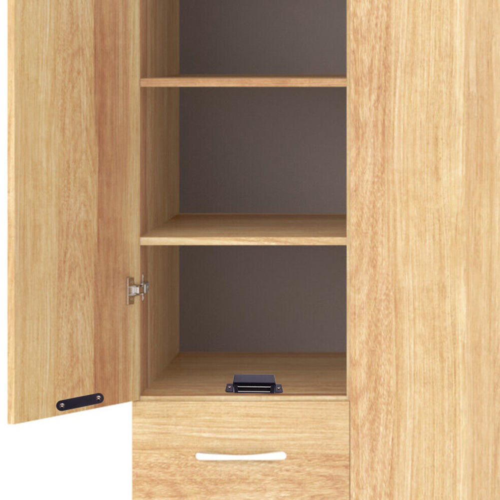 Cierre magnético para puerta, imanes fuertes y resistentes para armario, puerta de cocina de 40kg, color negro, para puertas correderas, puertas de pantalla