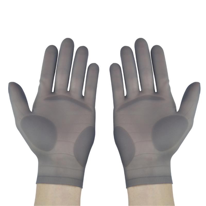 Guantes de nitrilo de alta temperatura, impermeables y resistentes al aceite, guantes de silicona reutilizables: 02