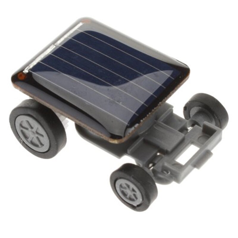 1pc Mini Solar Car Toy Gadget Smallest Solar Power Car Racer Educational Solar Powered Toy Energia Solar Kids Toys Cricket