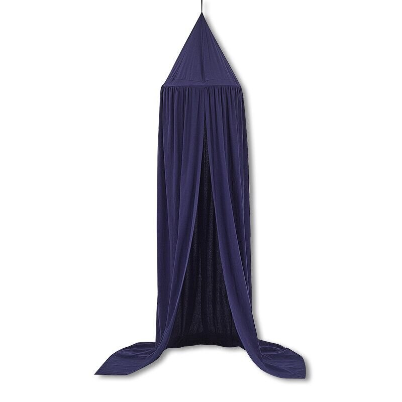 KAMIMI Baby Bed Curtain Children Room Decoration Crib Netting Baby Tent Washed Cotton Cloth Hung Dome Baby Mosquito Net Photogra: Royal blue