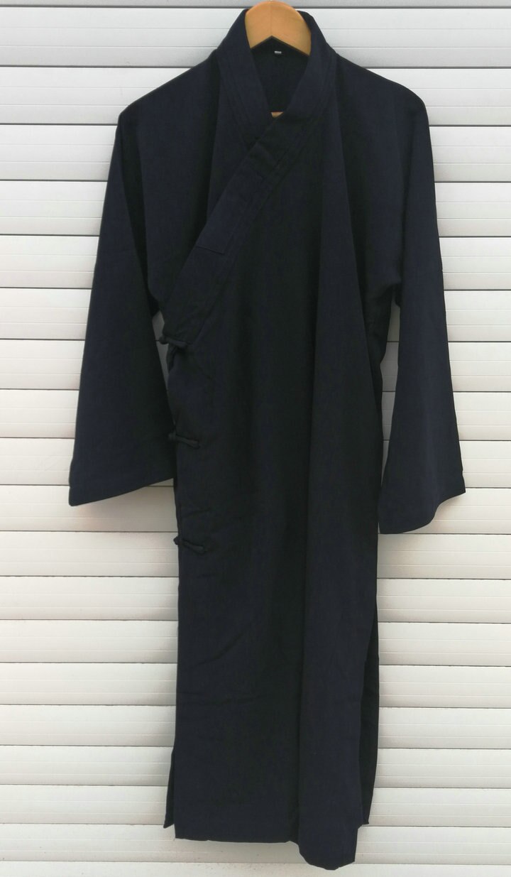 unisex black Summer&Spring taoist kung fu clothing Taoism robe Tai chi uniforms gown dobok suits