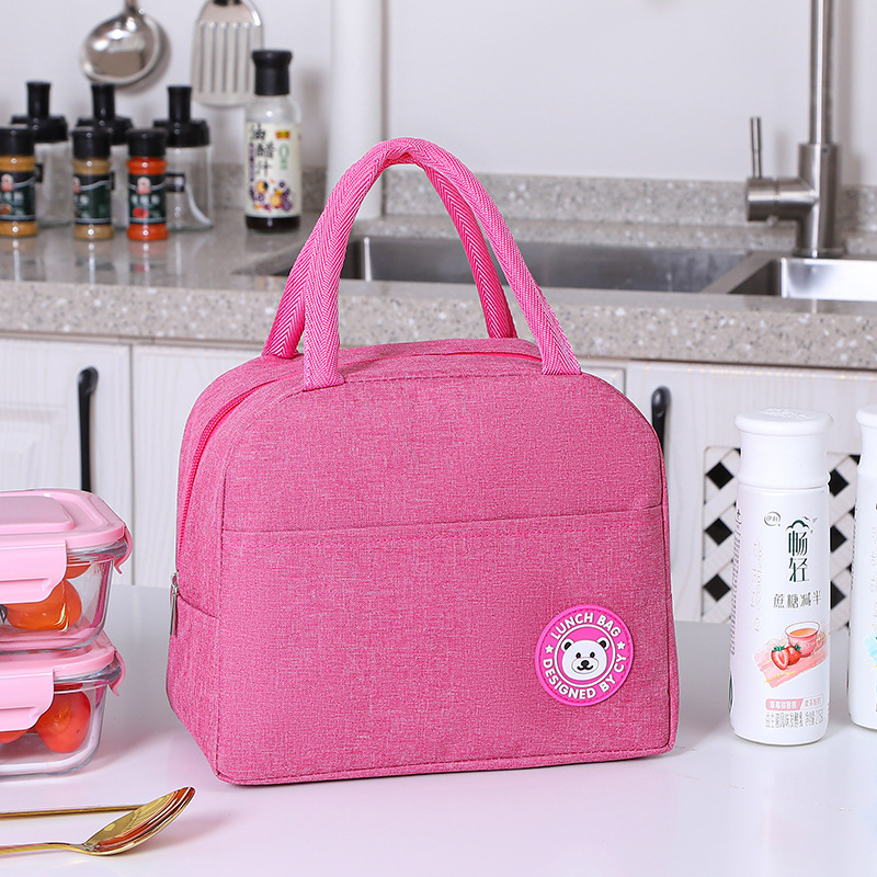 Bento Box Japanese Style for Kids Student Food Container Wheat Straw Material Leak-Proof Square Lunch Box with Compartment: Thermos bag pink