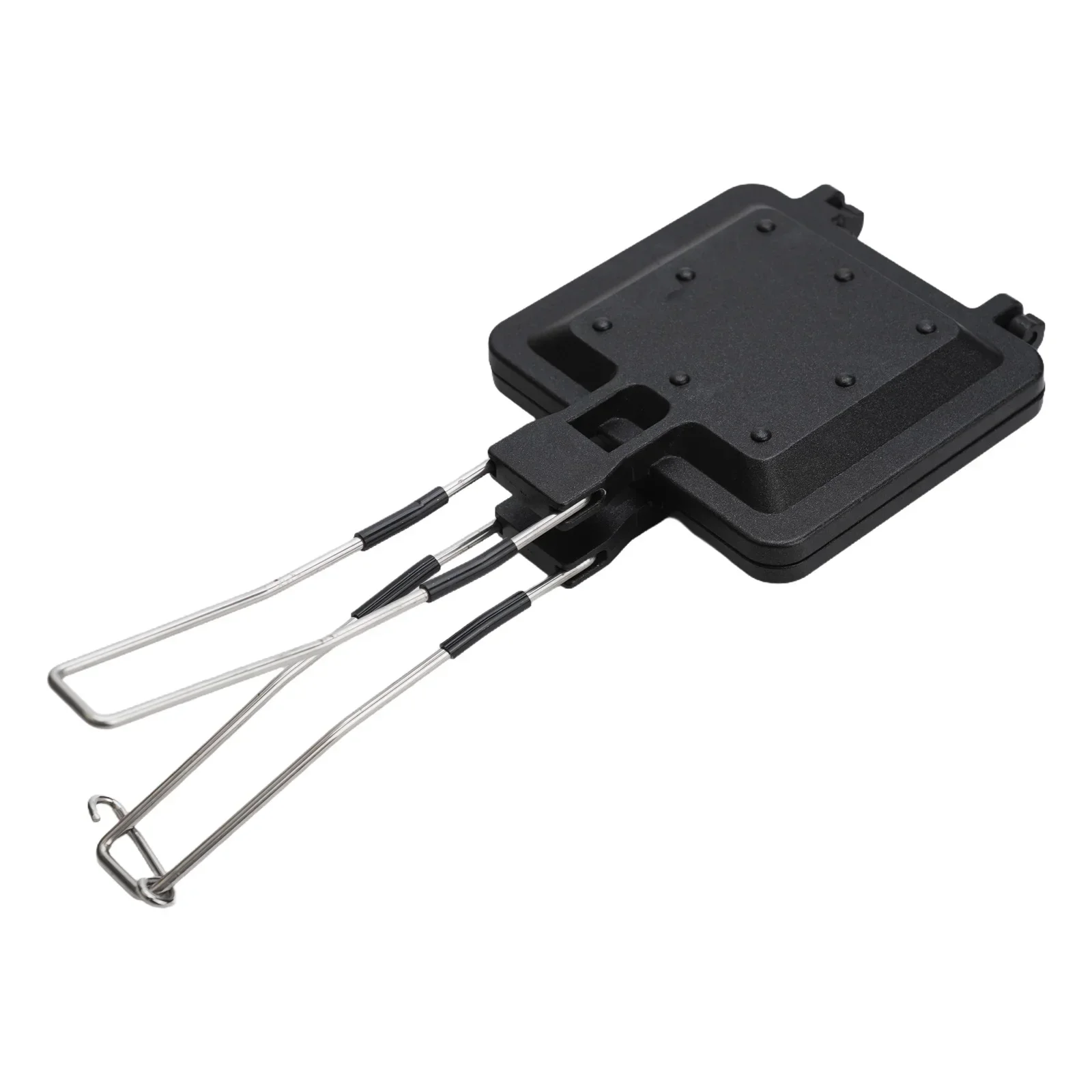 Praktische kampeertochten Campinggrill Opvouwbaar 33 * 14 * 4,5 cm Zwart Opvouwbare sandwichgrill Draagbaar Opvouwbaar Draagbaar