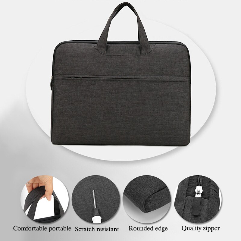 Teczka męska prawnik biznes torebka mężczyzna torebki biurowe dla kobiet organizator torba na dokumenty na laptopa 15.6 przechowywanie przedmiotów A4