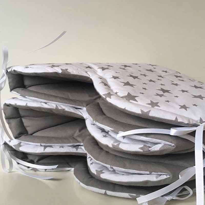 Baby Crib Bumper Bed Kussen pasgeboren Veiligheid Bescherming Pad voor Crib Bumper Cloud Stijl katoen voldaan