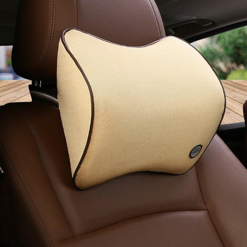 3d bil nakkestøtte pude plads hukommelse skum blød autostol ryg nakkestøtte pude beskytter til behagelig kørsel bil tilbehør: Nakkestøtte være