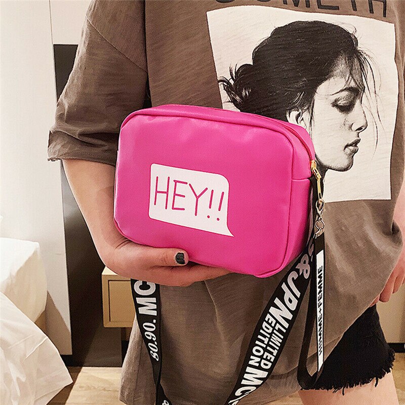 Delle Donne di modo Della Borsa dei Sacchetti di Spalla Della Borsa del Tote del Messaggero della Cartella del Sacchetto Croce Corpo: Di Colore Rosa caldo