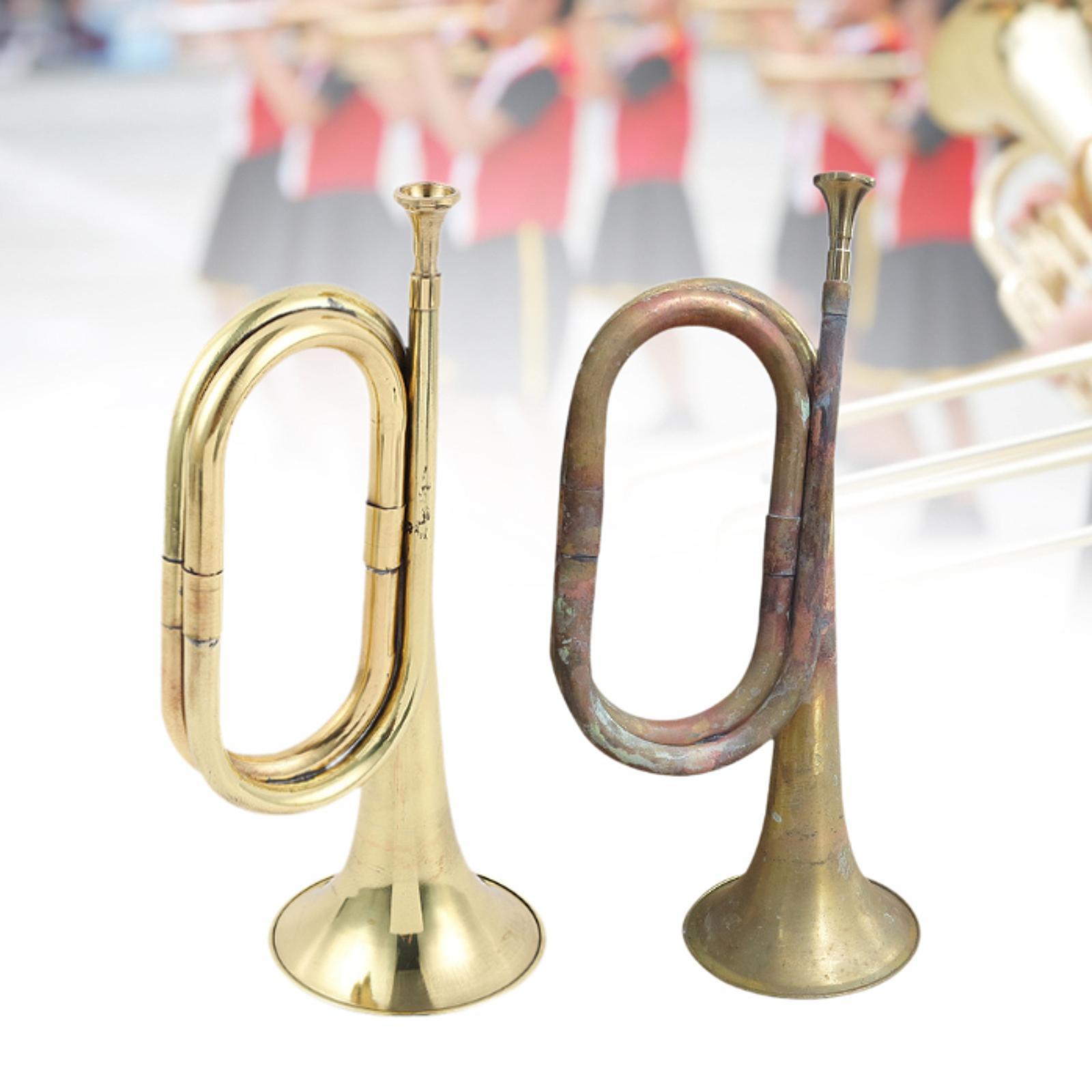 Instrumento musical de trompeta, corneta de latón pequeña para principiantes en orquesta