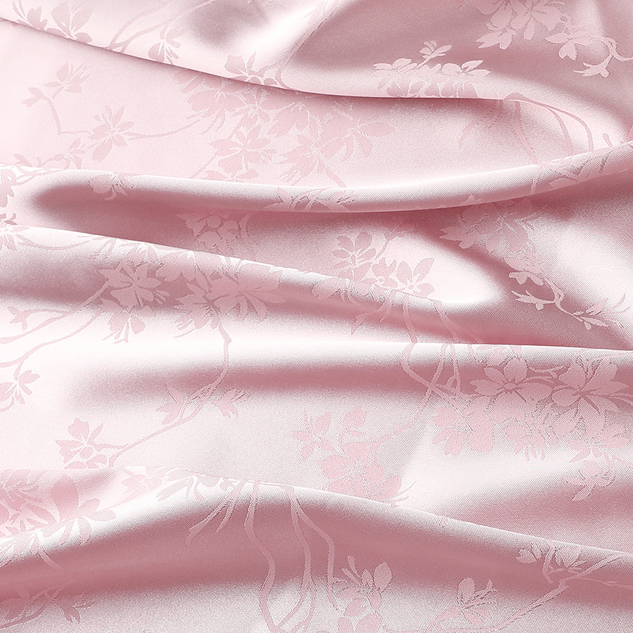 Kinesisk qipao-stoff jacquard silke sateng acetat imitert silke klær skjørt sateng kinesisk stil stoff: Svart