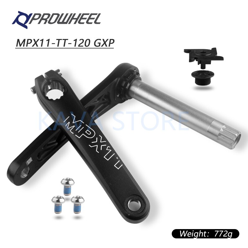PROWHEEL Bicycle Crank Set 170MM Snow Bike Crank-set CLAW-TT MPX-11-TT Fatbike Parts Bottom Bracket Aluminum Alloy: MPX TT 120 GXP