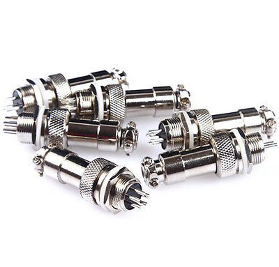 Conector Circular de aviación GX12, 2 pines, 3 pines, 4 pines, 5 pines, 6 pines, 7 pines, enchufe macho y hembra, diámetro RS765, 12mm, 7/16&quot;