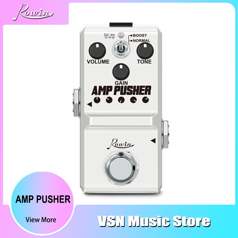 Rowin Nano Serie Gitaar Effect Pedaal Phaser Top Fuzz Amp Pusher Tube Drive Razernij Hunk