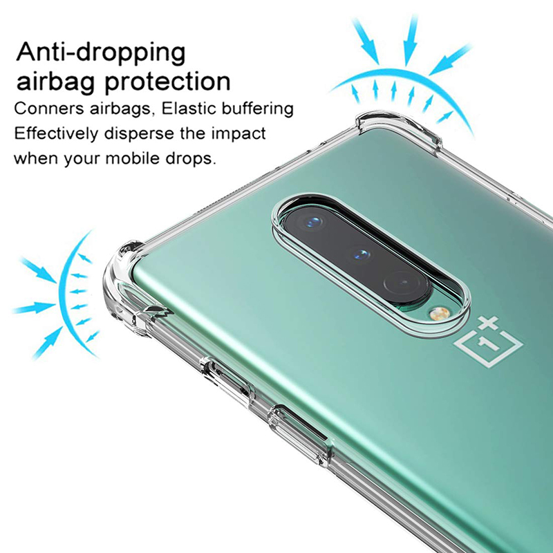 Schokbestendig Clear Phone Case Voor Oneplus 8 / Pro / 5G Uw Zachte Tpu Phone Back Cover Voor Een plus 8T