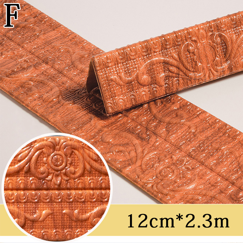 3D Foam Muur Rand Strip Stickers Zelfklevende Waterdicht Plafond Decoratie Plint Hoek Taille Lijn Sticker: F