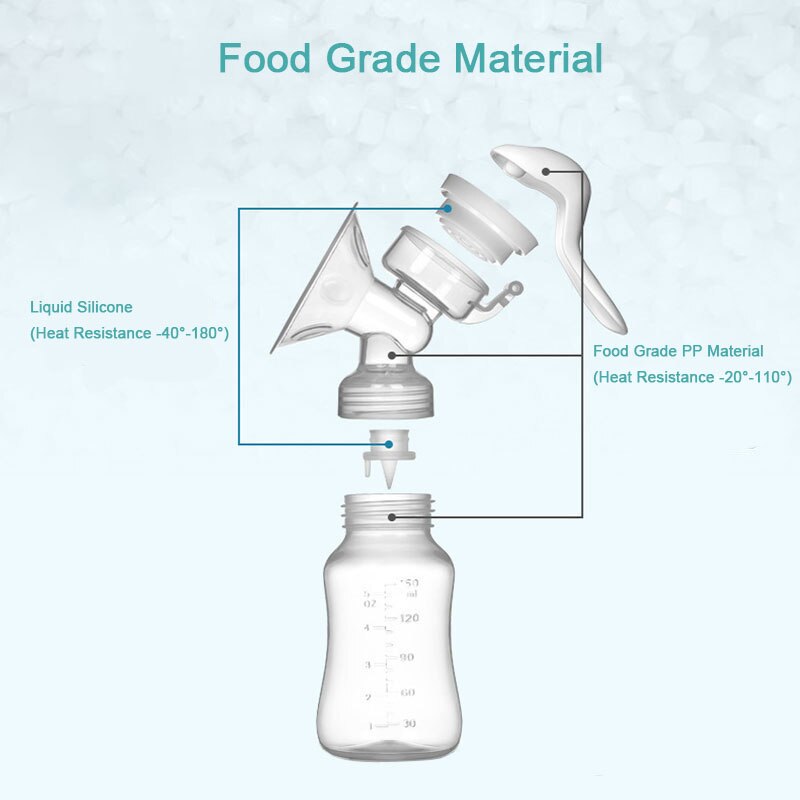 Tragbare Manuelle Brust Pumpe Baby Nippel Saug Fütterung Flaschen Brüste Pumpen Flasche Lebensmittel Klasse Silikon BPA FREI Baby Flasche